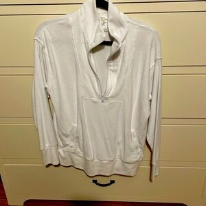 Aerie offline Terry cloth outside 1/4 zip